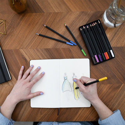 Moleskine Sketchbook and Watercolor Pencils Kit