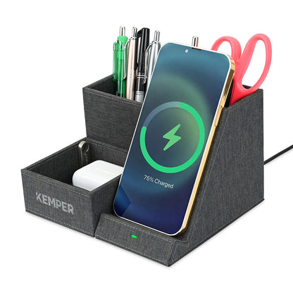 Recycled Charging Desk Organizer