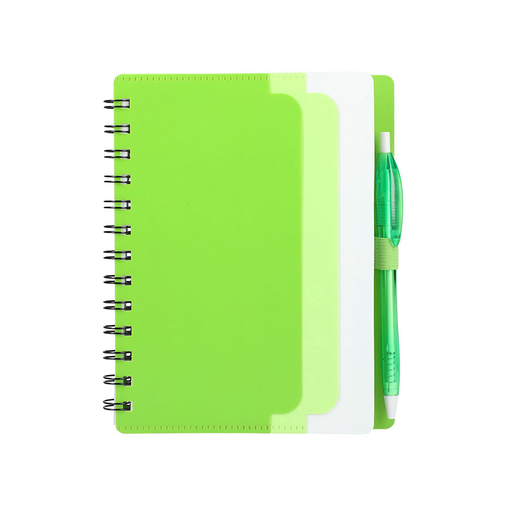 Recycled Pocket Spiral Notebook with Pen