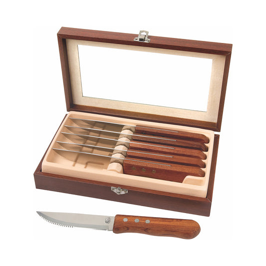 Rosewood 6-Piece Steak Knife Set