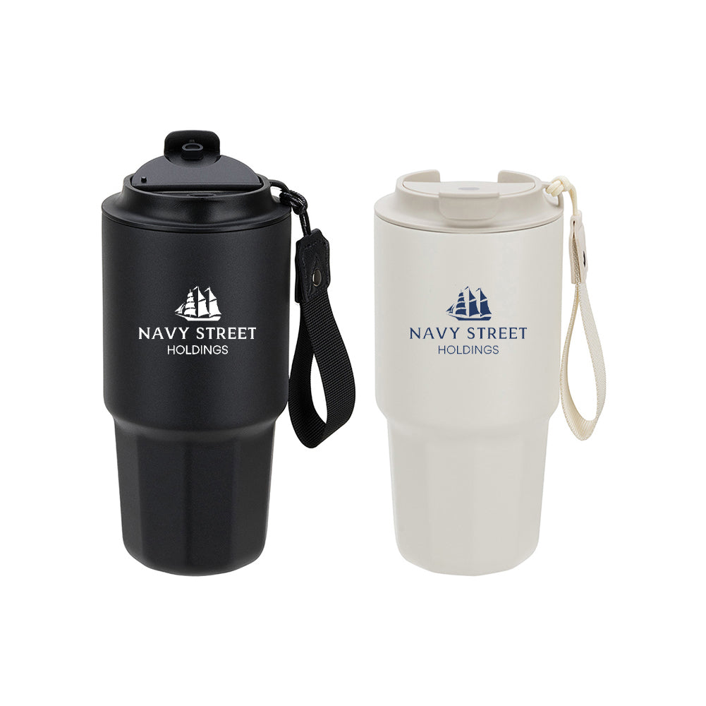 Vacuum Insulated Stainless Tumbler with Hand Strap - 21 oz.